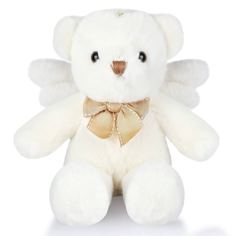 テディベア 白雪姫 Disney White TeddyBear Amazon.com: HyDren Angel Bear Plush Stuffed Animal with